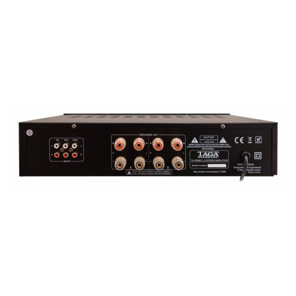 Taga Harmony TA-250MIC | CI A B Speakers Integrated Amplifier With Built-in MIC Input BLACK For Sale