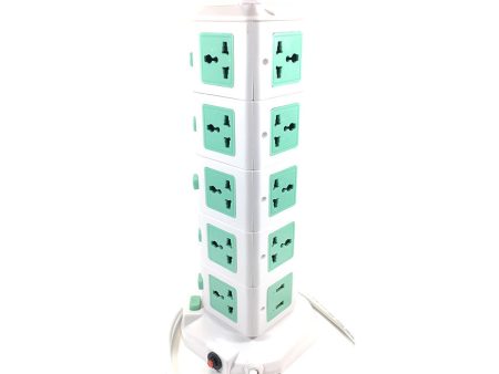 Sockets Vertical Secure Power Extension on Sale