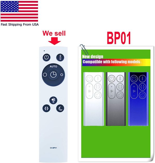 Replacement Remote for Dyson - Model: BP01 Online Hot Sale