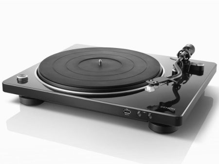 Denon DP-450USB Belt Driven Turntable With Pre Installed MM Cartridge, Built In Phono Equalizer & USB Output For Recording Cheap