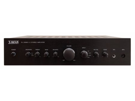 Taga Harmony TA-250MIC | CI A B Speakers Integrated Amplifier With Built-in MIC Input BLACK For Sale