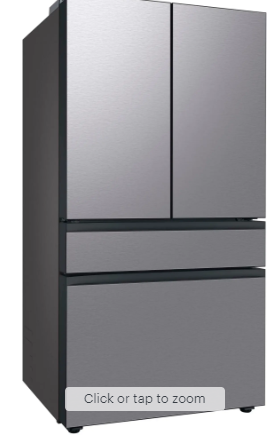 Samsung - Open Box BESPOKE 29 cu. ft 4-Door French Door Refrigerator with AutoFill Water Pitcher - Stainless Steel Online now