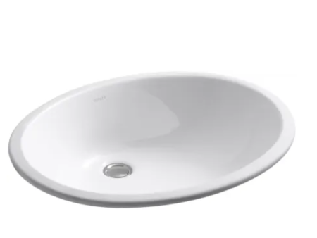 19-1 2  x  16  Oval Undermount Ceramic undermount sink Online Sale