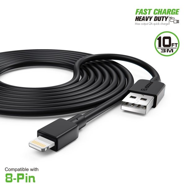 10FT Heavy Duty USB Cable 2A For Lightening Cable Sale