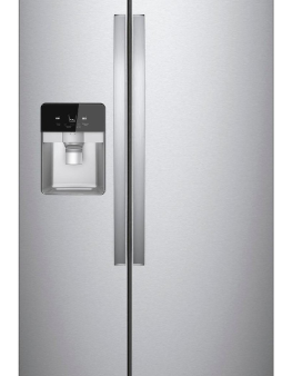 21.4 CU. Refrigerator Whirlpool Side by Side in SS For Discount